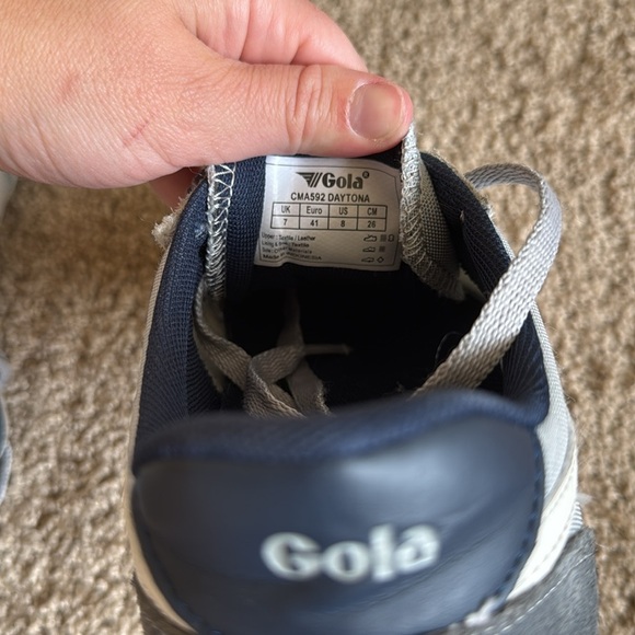 Gola Classics Men's Daytona Sneakers Light Grey/Storm/Off White - Picture 9 of 9